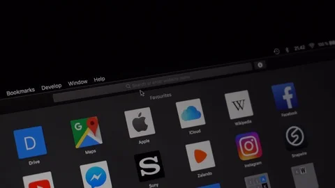 Searching for Instagram in Safari Stock Footage 102511037