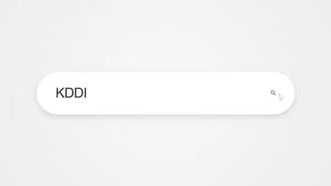 Searching KDDI in a Web Browser Stock Footage 344030779