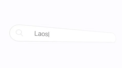 Searching Laos In The Computer Browser In Virtual Screen Stock Footage 313873420