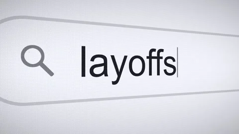 Searching Layoffs on the Internet, Computer Screen Macro Stock Footage 267010623