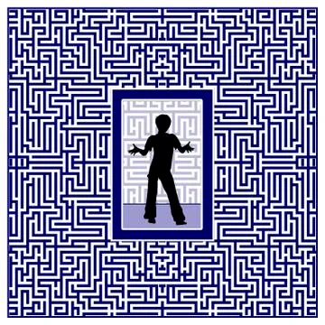 Searching for a Life Plan Stock Illustration