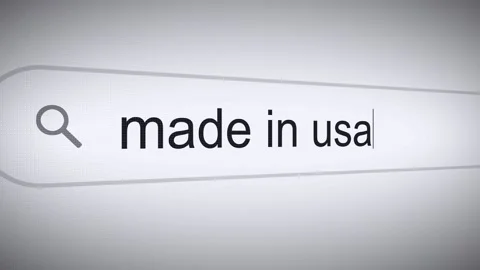Searching Made in USA on the Internet, Computer Screen Macro Stock Footage 310169899