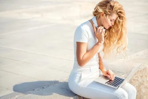 Searching for music. Stock Photos