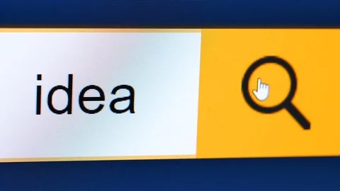 Searching new idea closeup computer screen Stock-Footage 82997294