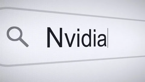 Searching Nvidia on the Internet, Computer Screen Macro Stock Footage 265583966