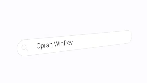 Searching Oprah Winfrey on the web Stock Footage 250005861