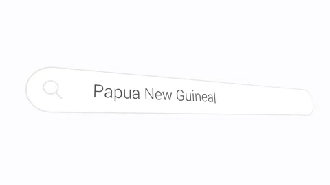 Searching Papua New Guinea In Computer Website - Internet Browsing Stock Footage 313873471