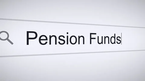 Searching Pension Funds on the Internet, Computer Screen Macro Stock Footage 272905483