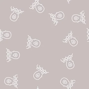 Searching potential client crowdsoursing service line seamless pattern Stock Illustration