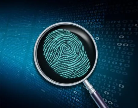 Searching Private Information Stock Illustration