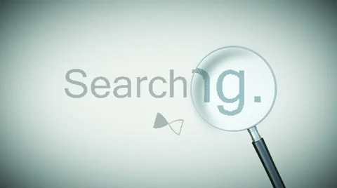 Searching process with Loupe. Loopable animation. HD 1080. Stock Footage 12393410