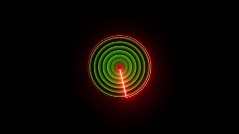 Searching radar screen, technology radio waves signal. radar animation on b.. Video stock 307291804
