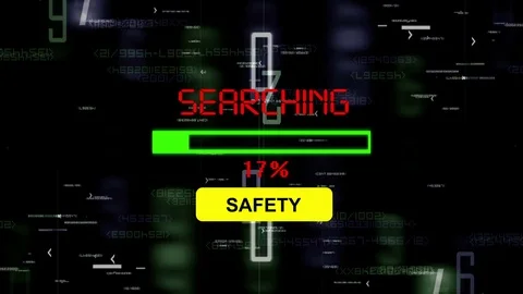 Searching for safety online Stock Footage