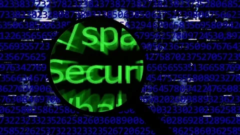 Searching for security online Stock Footage 80983352
