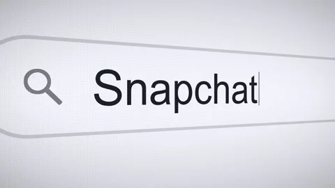 Searching Snapchat on the Internet, Computer Screen Macro Stock Footage 282873819