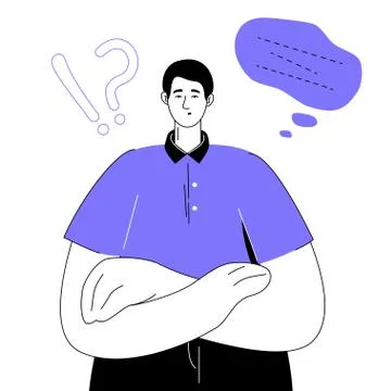 Searching for a solution - colorful flat design style illustration Illustrazione stock