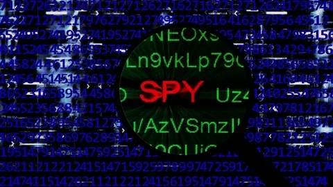Searching for spy online Stock Footage 81250215