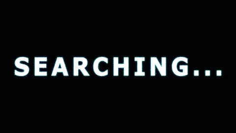 Searching text animation with subtle color shift for digital interface and .. Video stock 344285885