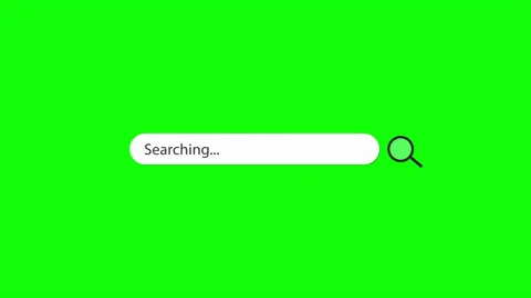 Searching Text In A Green Screen Search Bar Video stock 336623465