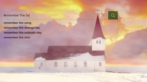 Searching for the truth on the Sabbath on the internet Stock Footage 156559967