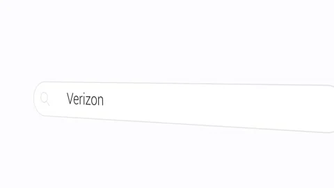 Searching Verizon on the Search Engine Stock Footage 258428410