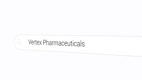 Searching Vertex Pharmaceuticals on the Search Engine Stock Footage 258537661