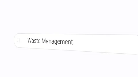 Searching Waste Management on the Search Engine Video stock 257703442
