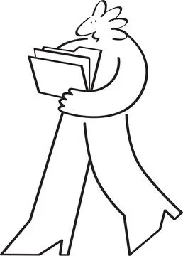 Searching/Filing Documents Illustration Stock Illustration