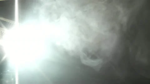 Searchlight smoke turns Stock Footage 12454260