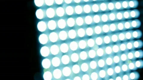 Searchlight, which consists of bright blue Light-emitting diodes Stock Footage 775406
