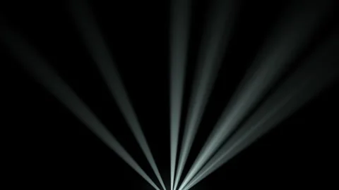 Searchlights Animation Loop on Black Background – 60 FPS Vídeos de archivo 328728365