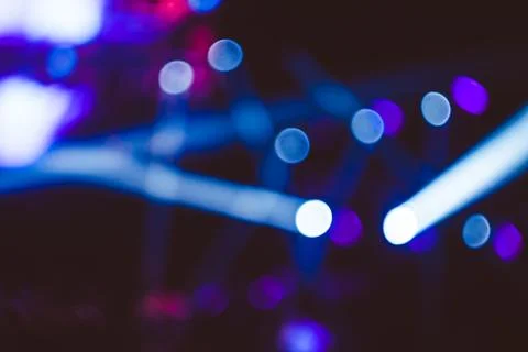Searchlights at a concert Stock Photos