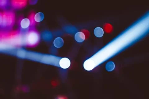 Searchlights at a concert Stock Photos