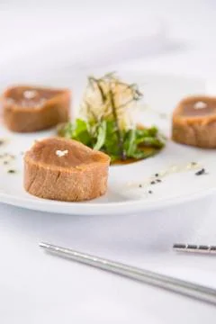 Seared tuna Stock Photos