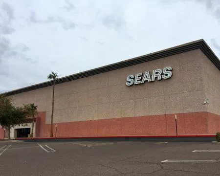 Sears Empty Store Front Stock Photos
