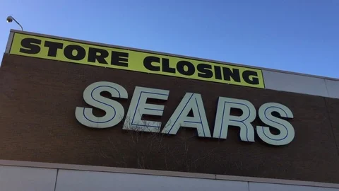 Sears Going Out of Business Stock Footage 100659847