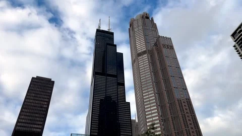 Sears Tower now the Willis Tower in Chicago Stock Footage 319457524
