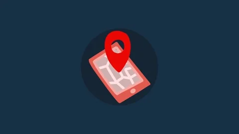 Searvhing location on Phone animation Stock Footage 272578213