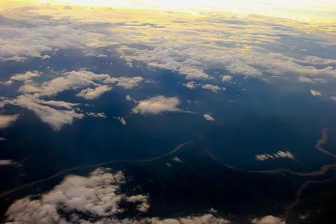 Seas of clouds Stock Photos