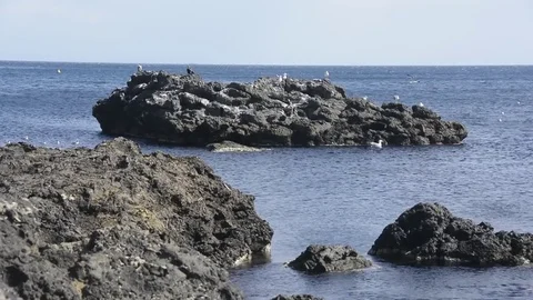 Seascape of Acitrezza Stock-Footage 73301535