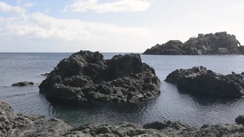 Seascape of Acitrezza Stock-Footage 73301573