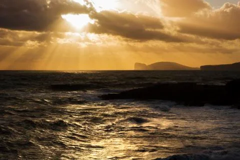 Seascape in Alghero Stock Photos