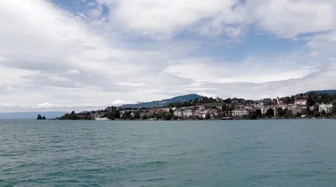 Seascape from a Boat Stock Footage 48632795