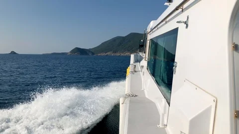 Seascape from the boat Stock-Footage 92666357