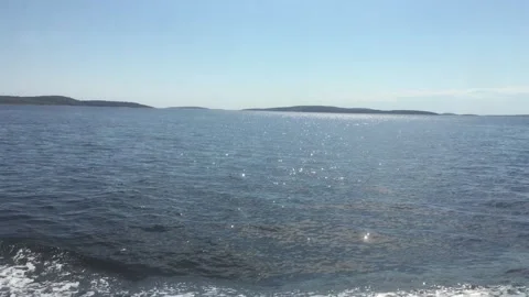 Seascape from the boat Stock Footage 299743968