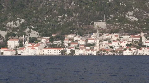 Seascape of Boka Bay Stock Footage 62705972
