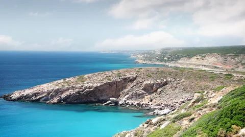 Seascape , Bozcaada - Turkey Stock Footage 51860185