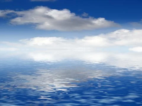 Seascape with clouds 写真素材