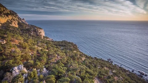 Seascape Coast Of The Black Sea.Crimea Stock Footage