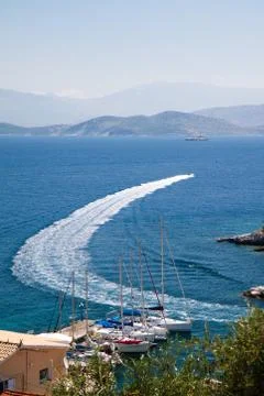 Seascape of Corfu Stock Photos